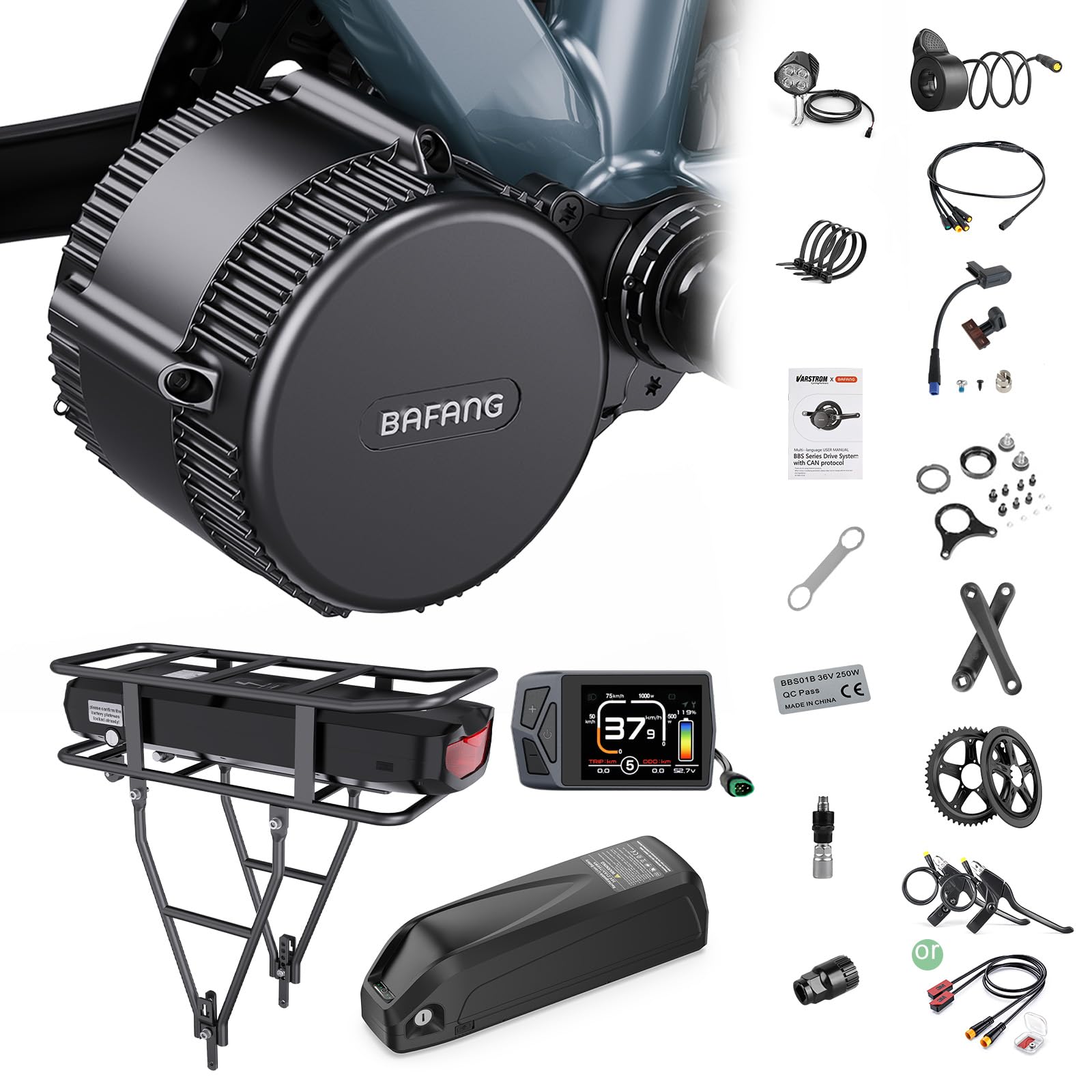 Amazon.com : BAFANG 500/750/1000W Mid Drive Kit - 36V/48V/52V